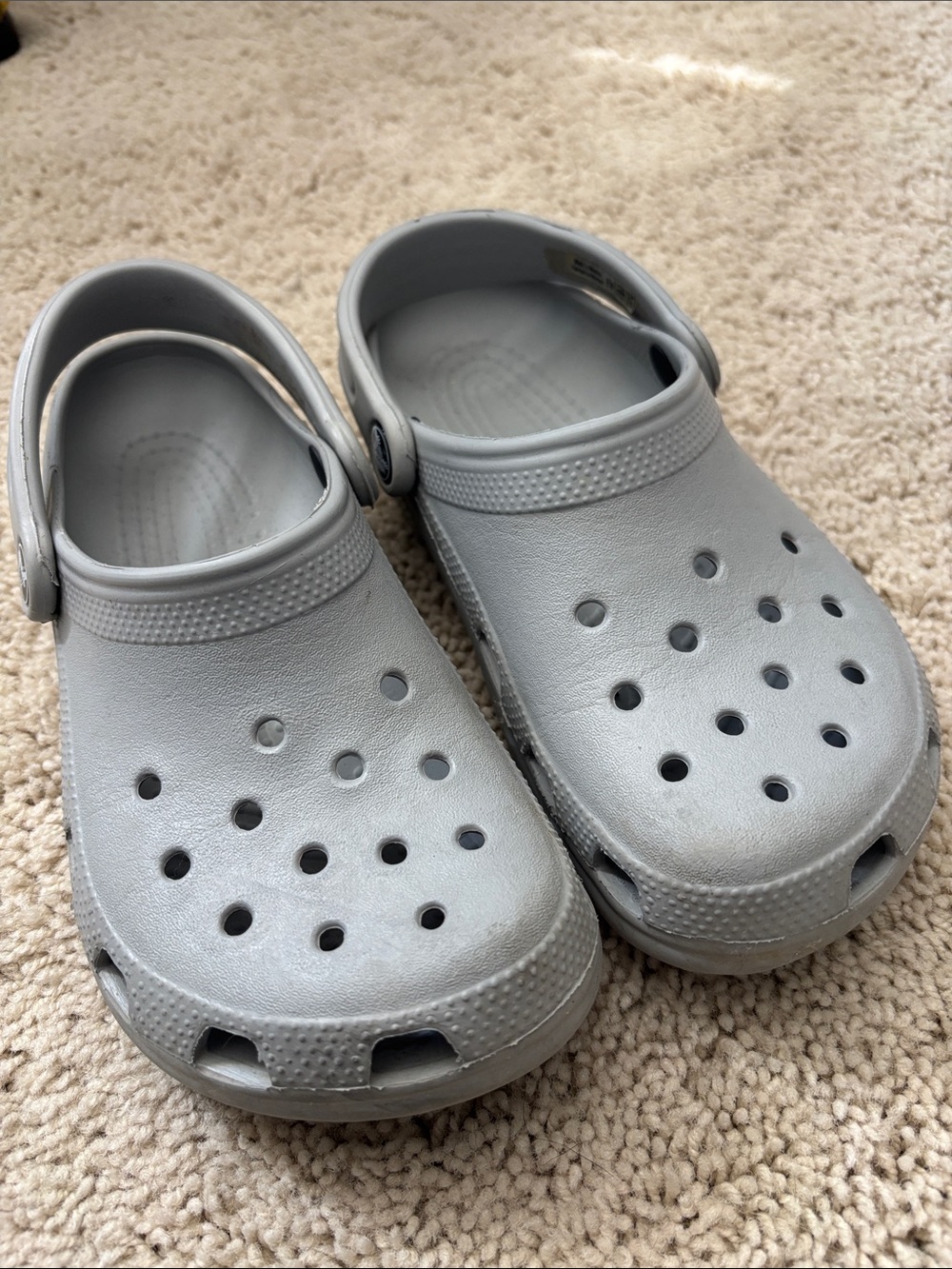 Gray crocs